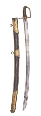 Säbel für einen Offiziere der Husaren Esterhazy Regiment mit Scheide um 1790 - photo 3