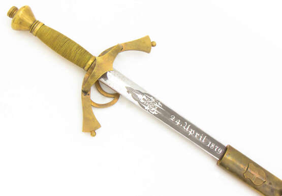 Zunft-Schwert Stadt Wien mit Zunftzeichen der Gerber datiert 1879 - фото 1