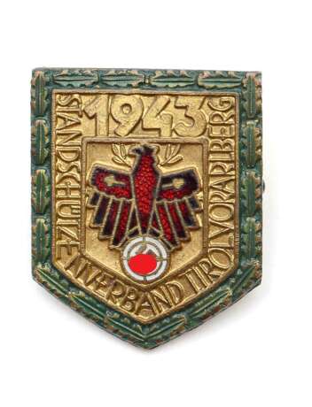 Gauleistungszeichen in Gold mit Eichenlaub 1943 - Standschützenverband Tirol-Vorarlberg - Foto 1