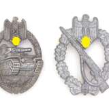 Infanterie-Sturmabzeichen in Silber und Panzer-Kampfabzeichen in Silber - Foto 1