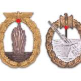 Kriegsabzeichen für Minensucher - Kriegsabzeichen für die Marineartillerie - фото 1