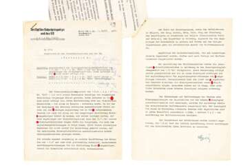 Schriftstück Chef des Reichssicherheitshauptamtes Reinhard Heydrich mit Autograf