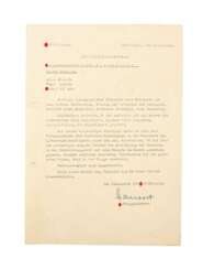 Schriftstück der SS-Verfügungs-Division mit Autograf SS-Gruppenführer Paul Hausser