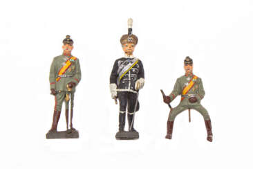 Spielzeug - Massefiguren: 2x Hindenburg und 1x GFM Mackensen
