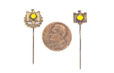Sportmedaille Hermann Göring 1933 und Leistungsabzeichen DRL/NSRL1941 in Bronze