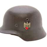 Heer, Stahlhelm M 35 mit zwei Emblemen - photo 1