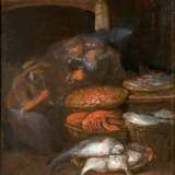 Pieter de Putter. Paar Gegenstücke: Fischhändler - Foto 2
