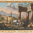 Paar Gegenstücke: Markt in römischen Ruinen - Auction archive