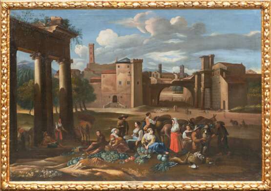 Hendrick Mommers. Paar Gegenstücke: Markt in römischen Ruinen - photo 2