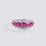 Jugendstil Rubin-Diamant-Ring - Foto 1