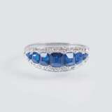 Jugendstil Saphir-Diamant-Ring - photo 1