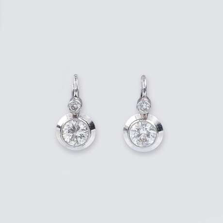 Paar Diamant-Ohrringe - Foto 1