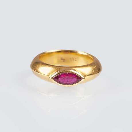 Gold-Ring mit Rubin - photo 1