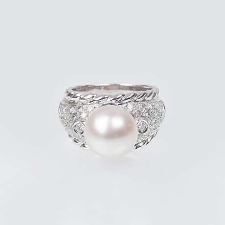 Brillant-Ring mit Perle - photo 1