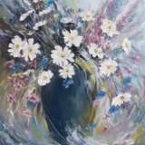 Painting “Romantic daisies.”, Canvas on the subframe, Oil paint, Realist, природа цветы, Ukraine, 2021 - photo 1