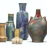 A GROUP OF SEVEN FRENCH STONEWARE VASES BY PIERRE-ADRIEN DALPAYRAT - фото 1