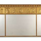 A REGENCY GILTWOOD AND COMPOSITION OVERMANTLE MIRROR - Foto 1