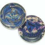 TWO JOHN PEARSON ART POTTERY CHARGERS - photo 1