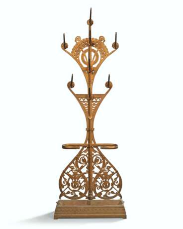 AN AESTHETIC MOVEMENT CAST-IRON HALL STAND - Foto 1