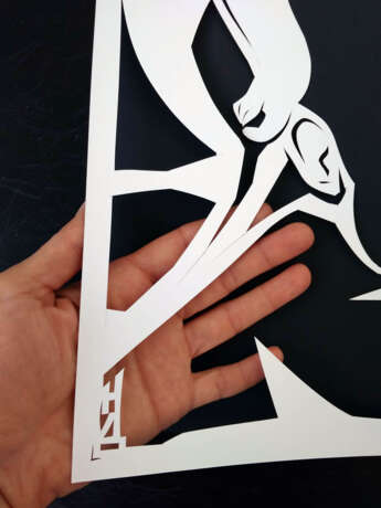 Collage, Paper cut «Медовый сон», knife, Paper cut, Постмодерн, decorative, Украина, 2020 г. - фото 3
