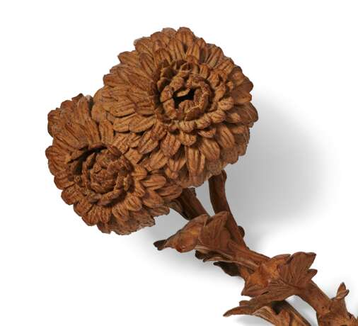 A CARVED BAMBOO CHRYSANTHEMUM-FORM SCEPTER - Foto 4