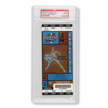 2003 World Series Game (4) full ticket - Foto 1