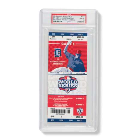 2012 World Series Game (4) full ticket - Series clinching game - photo 1