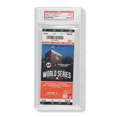 2014 World Series Game (4) full ticket - photo 1