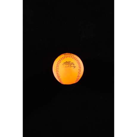 Official Charles O. Finley model orange baseball c.1970s - фото 2