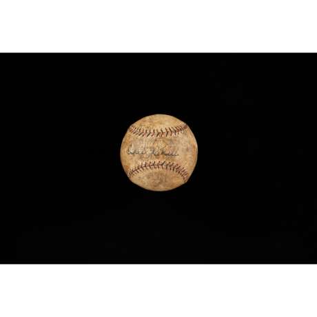 1921 World Series Umpire's Autographed and Attributed Game Used Baseball (George Moriarity Collection) - photo 1