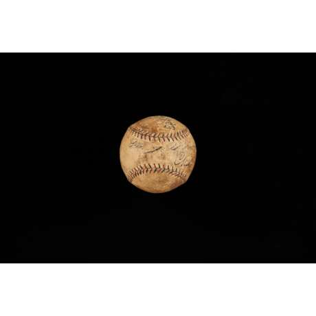 1921 World Series Umpire's Autographed and Attributed Game Used Baseball (George Moriarity Collection) - photo 2