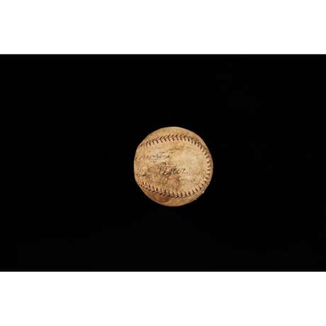 1921 World Series Umpire's Autographed and Attributed Game Used Baseball (George Moriarity Collection) - photo 3