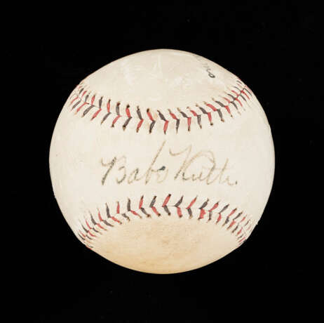 Babe Ruth Autographed Baseball c.1920s - Foto 1