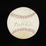 Babe Ruth Autographed Baseball c.1920s - photo 1