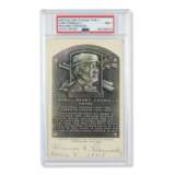 Scarce Tommy Connolly Autographed Artvue Hall of Fame Plaque Postcard (PSA 7 NM) - фото 1