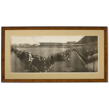 Mammoth April 23, 1914 Chicago Federal League Opening Day Panoramic Photograph at Weeghman Park (Wrigley Field) - Foto 1