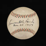 Commissioner Kennesaw Mountain Landis Single Signed Baseball - photo 1