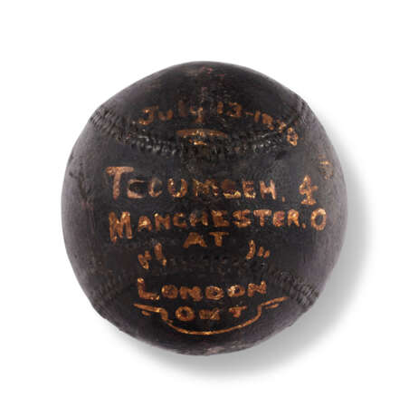 July 13, 1878 Manchester vs. Tecumseh Trophy Baseball - Foto 1