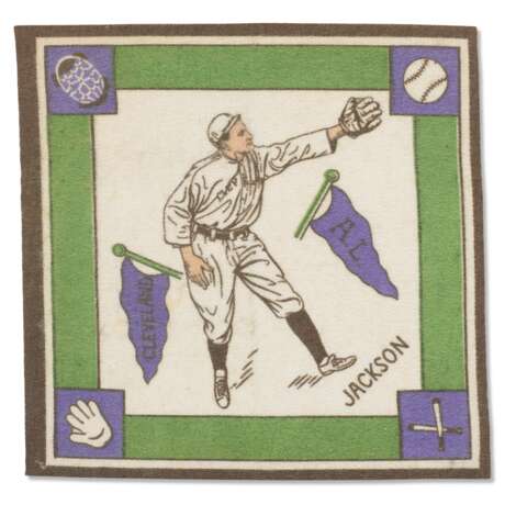 1914 B18 Blankets Joe Jackson (purple pennants) - photo 1