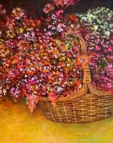 The flowers in the basket The flowers in the basket