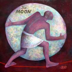 Sisyphus pushing the moon