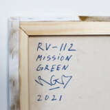 Абстракция Rv-116 Mission Green Canvas on the subframe авторская техника Abstract art Byelorussia 2021 - photo 4