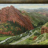 Painting “Red mountain”, Canvas, Oil paint, Realist, Landscape painting, Russia, 2010 - photo 2