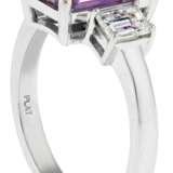 COLORED SAPPHIRE AND DIAMOND RING - Foto 3