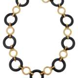 ONYX, ROCK CRYSTAL AND DIAMOND NECKLACE - фото 4