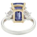 COLOR CHANGE SAPPHIRE AND DIAMOND RING - photo 4