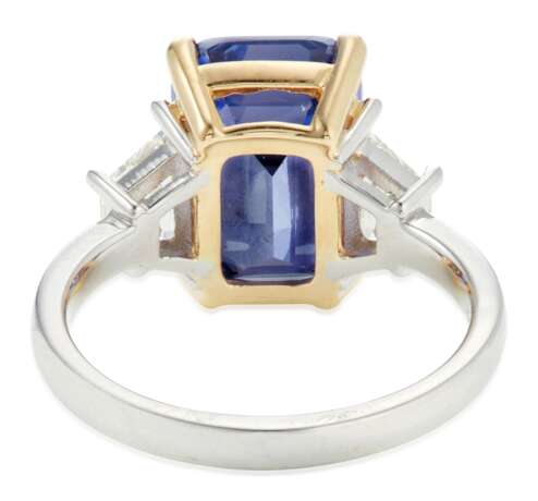 COLOR CHANGE SAPPHIRE AND DIAMOND RING - photo 4
