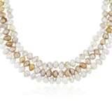 King, Arthur. ARTHUR KING CULTURED PEARL AND GOLD NECKLACE - Foto 1