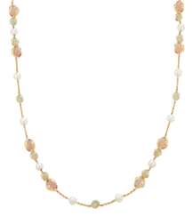 MARINA B CHALCEDONY AND CULTURED PEARL NECKLACE