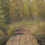 “Wooden bridge” Romanticism Landscape painting 2007 - photo 1